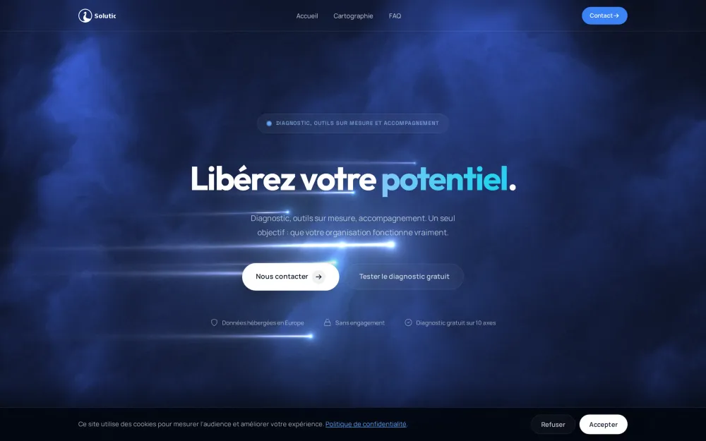 solutio.work website preview