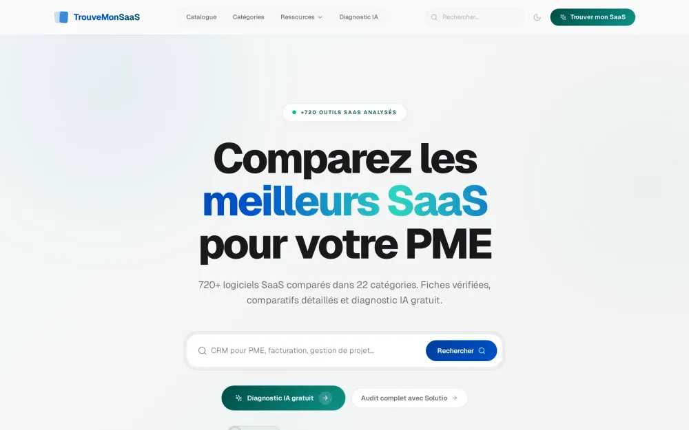 TrouveMonSaaS website preview